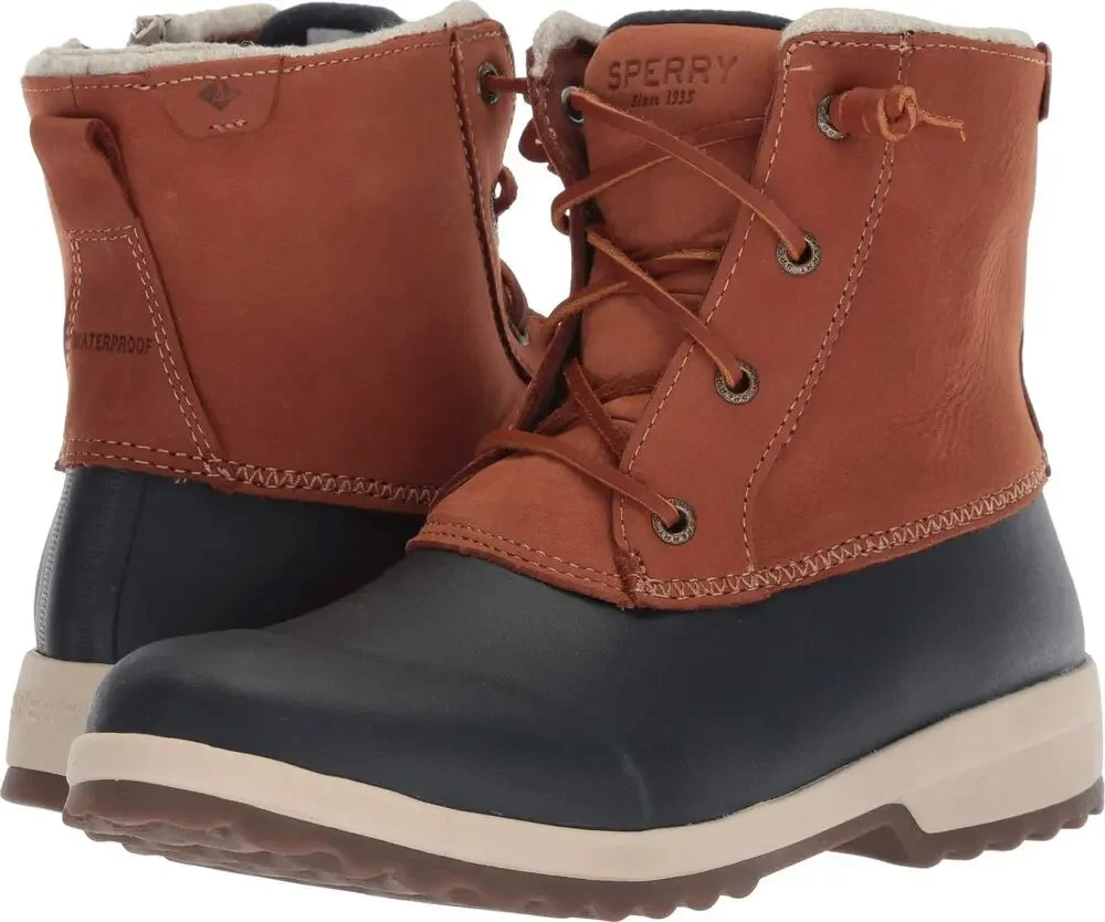 SPERRY WOMENS MARITIME REPEL BOOTS, TAN, 7.5